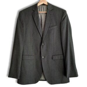 REPORT Collection 100% Wool Grey Pinstripe Blazer Jacket Sz 40 R